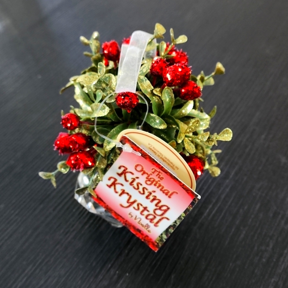 Christmas Mistletoe kissing Krystal